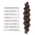 Mujeres 20inches Body Wave Ocean Pelo sintético Bluk